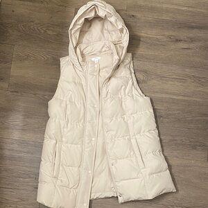 J. JILL Down Puffer Off white vest